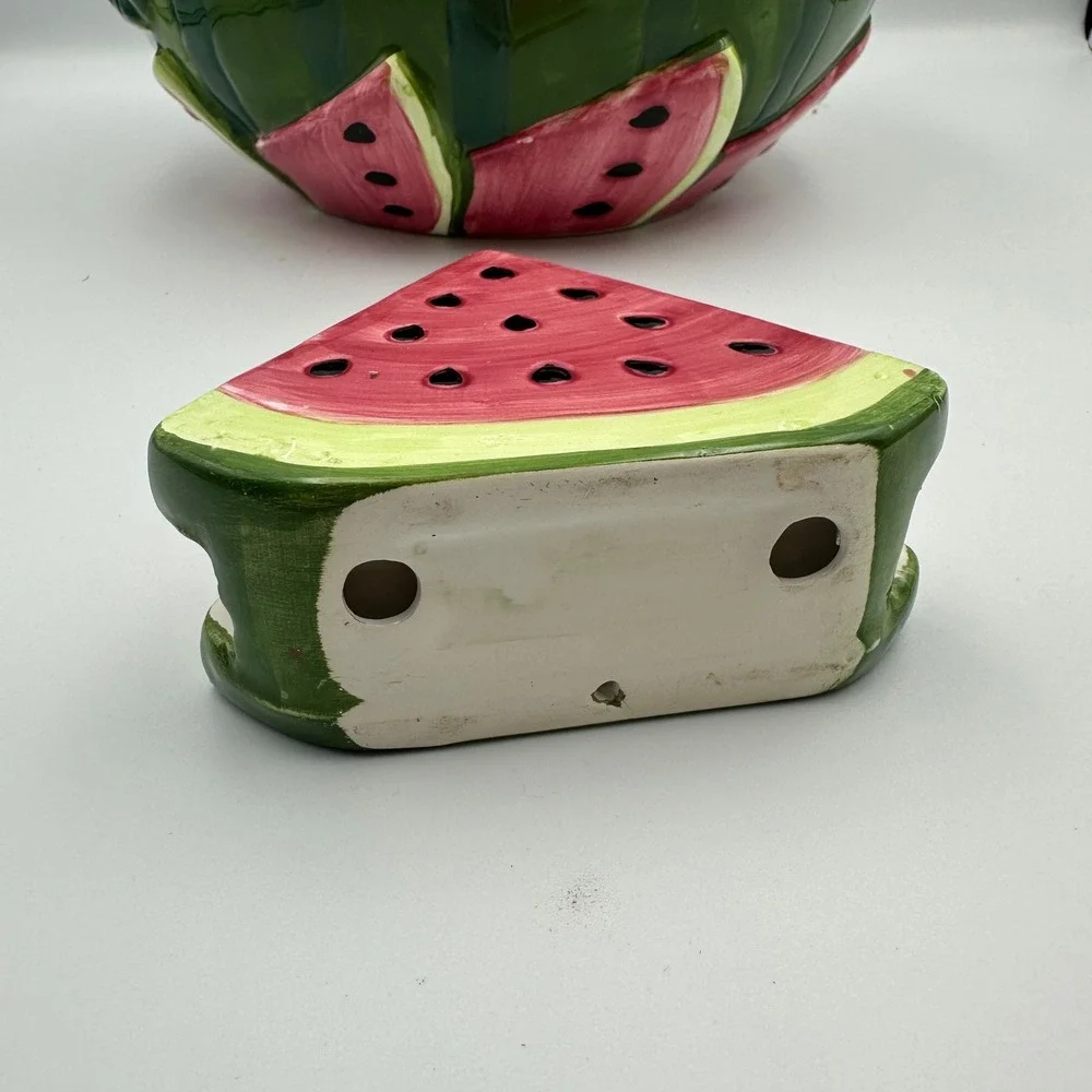 Watermelon Bowl & Napkin Holder Set Fruit‎ Kitchen Decor Summer Fun
